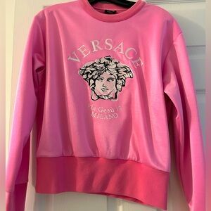Versace NEW Pink Sweatshirt 100% Authentic